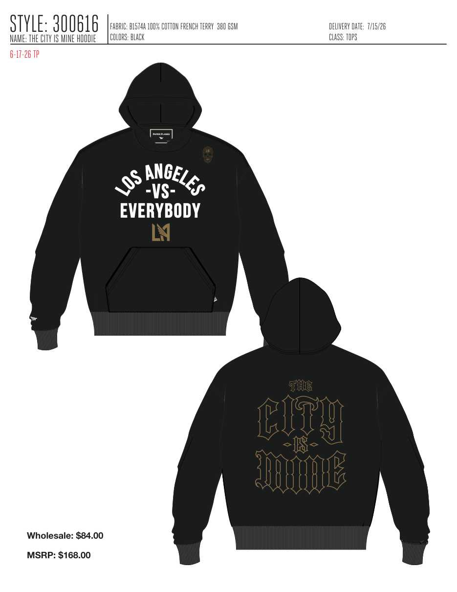THE CITY IS MINE HOODIE