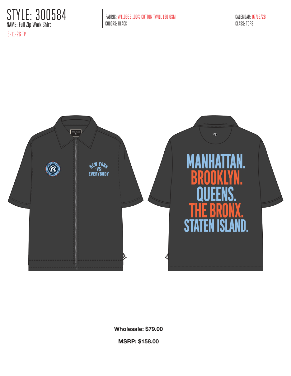 Full Zip Work Shirt