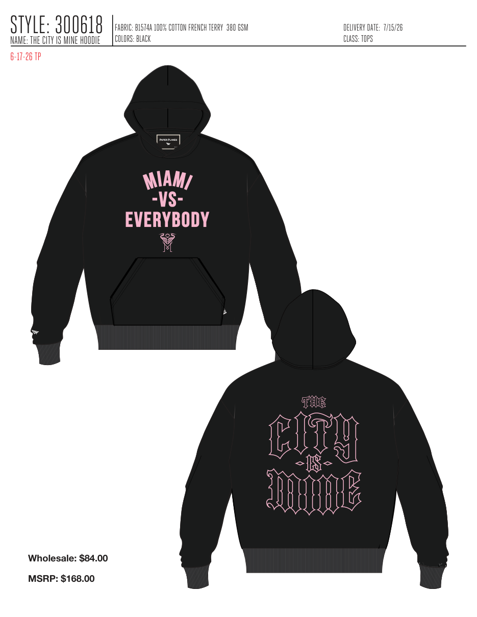 THE CITY IS MINE HOODIE