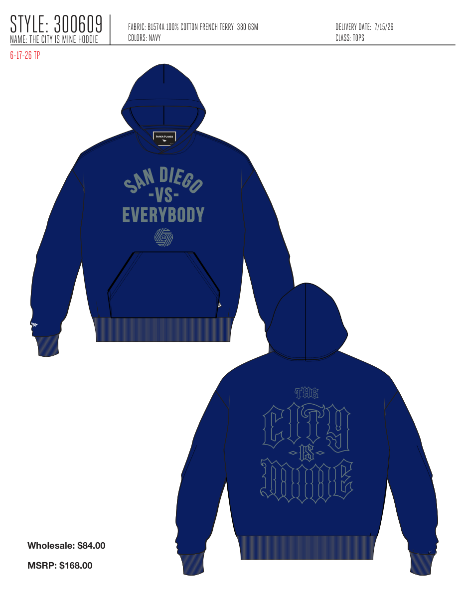 THE CITY IS MINE HOODIE