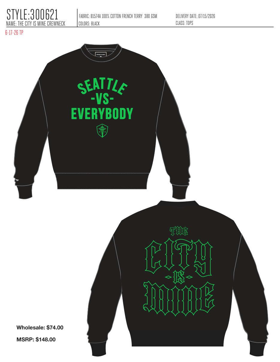 THE CITY IS MINE CREWNECK