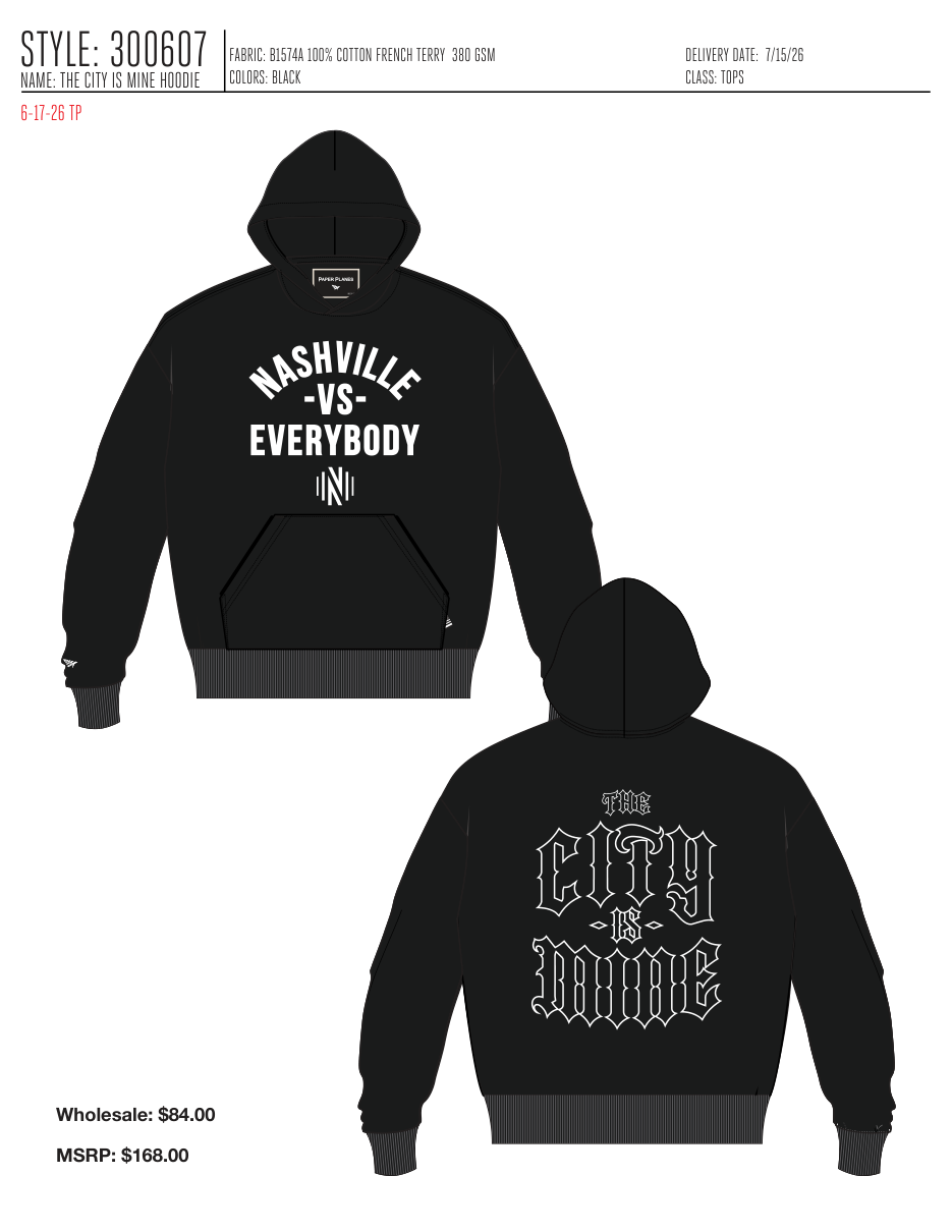 THE CITY IS MINE HOODIE